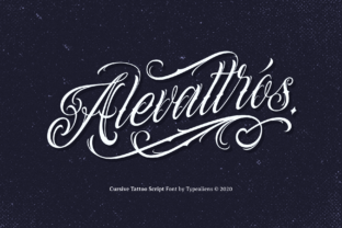Alevattros: The Tattoo-Inspired Font for Bold Branding