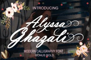 Alyssa Ghazali: A Modern Script Font for Editorial Design