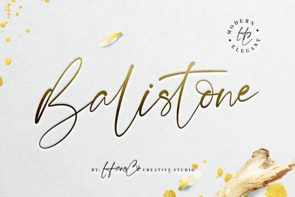 Balistone: A Modern Script Font for Campaigns