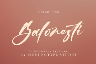 Balonesti: A Premium Script Font for Campaigns