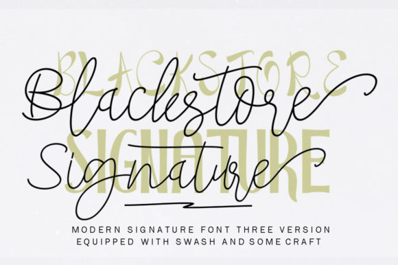Blackstore Signature: A Premium Script Font for Editors
