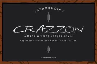 Crazzon: A Playful Crayon Script Font for Editorial Design
