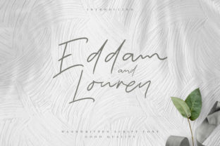Eddam and Louren: A Premium Script Font for Web Design