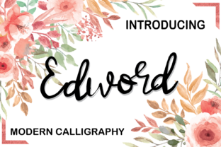 Edword: A Romantic Script Font for Web Design