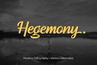 Hegemony: A Modern Calligraphy Typeface for Bold Branding