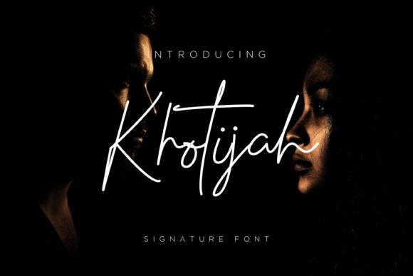 Khotijah: A Premium Script Font for Modern Web Design
