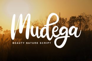 Mudega: A Playful Script Font for Makers