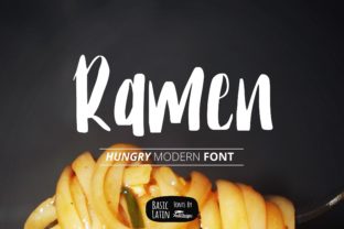 Ramen: A Handwritten Font for Crafters