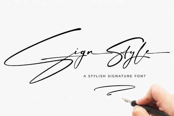Sign Style: A Contemporary Script Font for Editorial Design