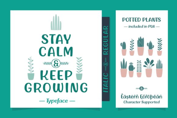 Stay Calm Keep Growing: A Handwritten Font for Editors