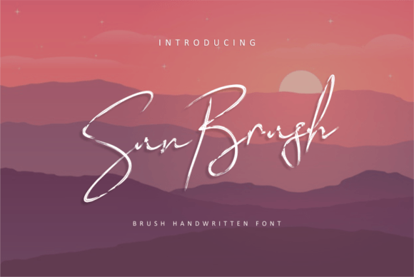 Sun Brush: A Playful Script Font for Editorial Design