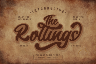 The Rollings: A Nostalgic Script Font for Editorial Design