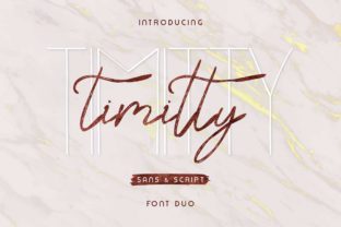 Timitty Duo: A Luxurious Script and Serif Font Pairing