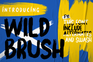 Wild Brush: A Bold Display Font for Campaigns